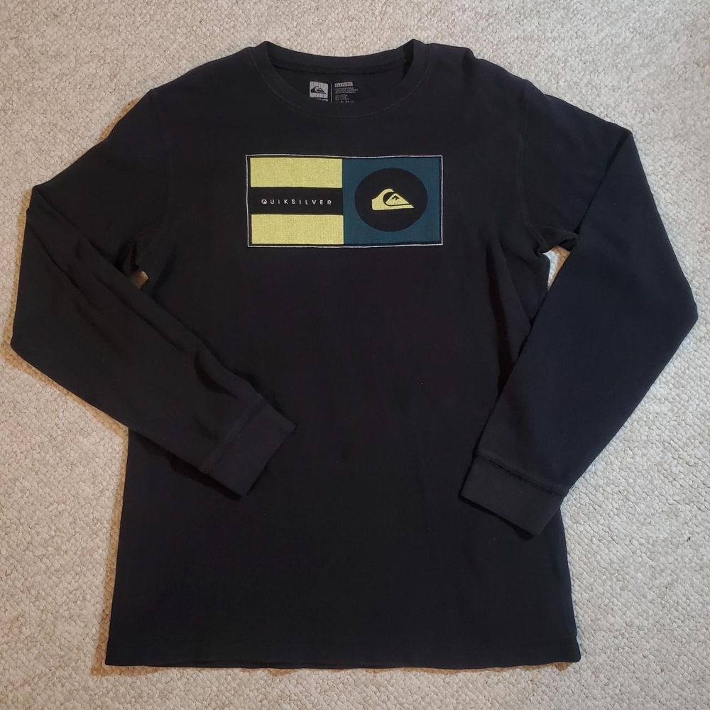 Quiksilver Black Long Sleeve Men's Shirt